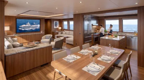 35m Shadow Yacht Saloon