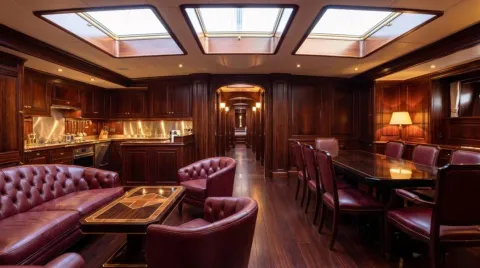 37m Sailing Yacht Saloon